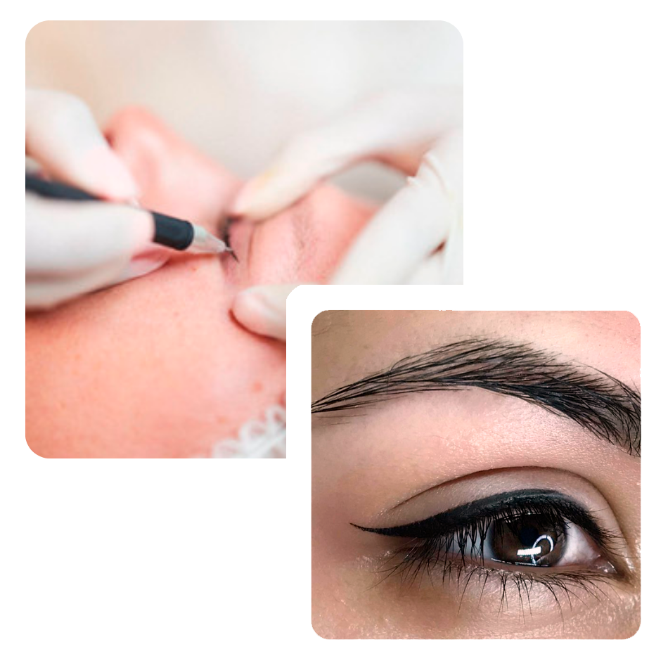 Micropigmentación de ojos con la técnica de eyeliner clásico